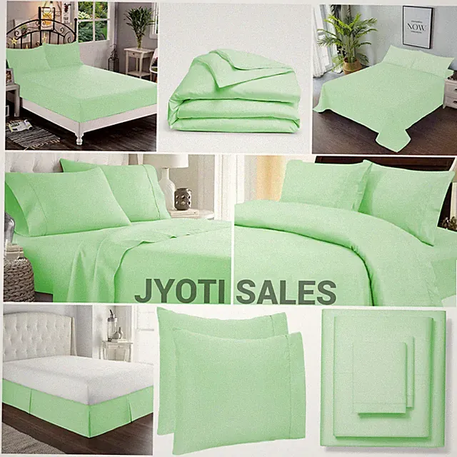 100% Egyptian Cotton 1000 Thread Count Sage Solid Select Sheets OR Duvet Covers