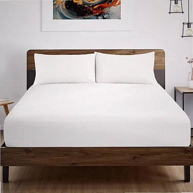 100% Egyptian Cotton 600 TC King Size Fitted Sheet Only Soft Smooth Sateen We