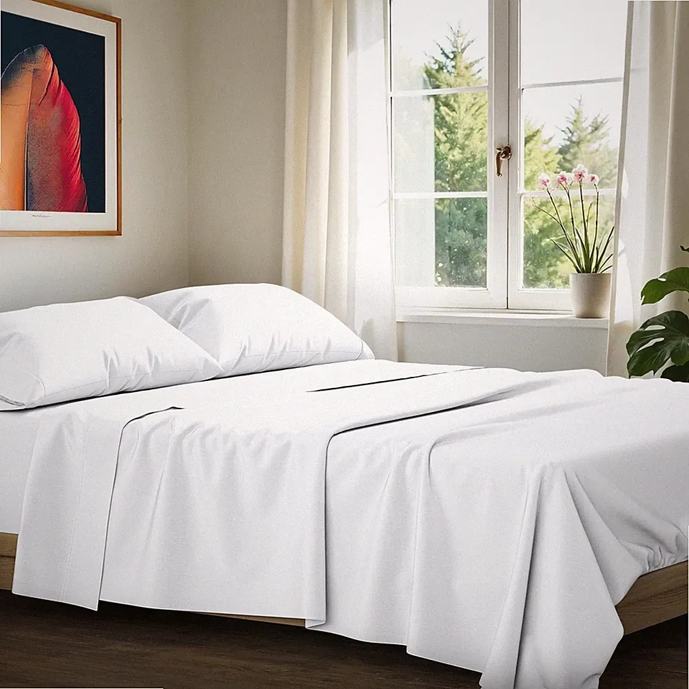 100% Egyptian Cotton King Size Sheets Set - Luxury 1200 Series Signature Coll...