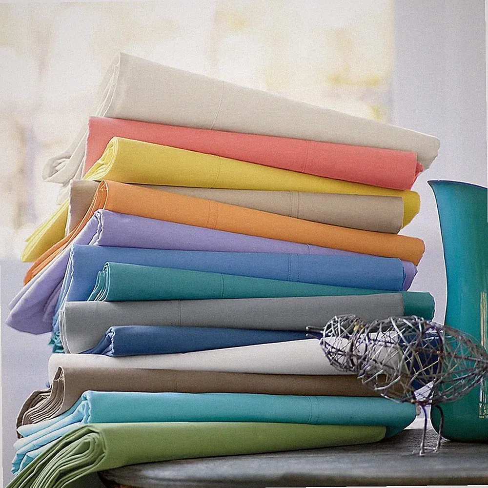 1000 TC EGYPTIAN COTTON 3 PCs DUVET SET+FLAT SHEET US SIZES