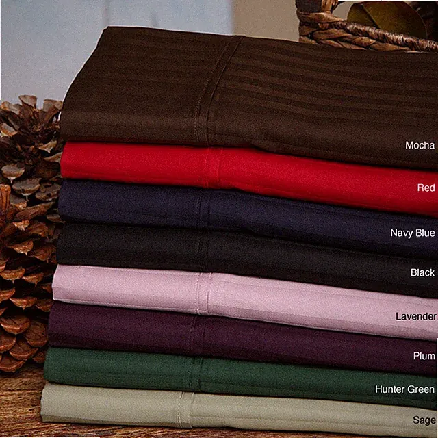 1000 TC EGYPTIAN COTTON 1 PC BED SKIRT STRIPE COLORS US SIZES