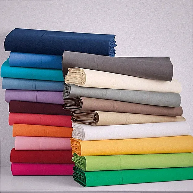 1000 TC 100% COTTON 3 PCs DUVET SET+FITTED SHEET SOLID COLORS US SIZES