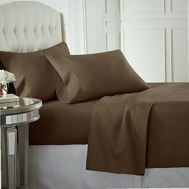 1500 Thread Count 100% Egyptian Cotton Sheet Sets (Style: Solid)
