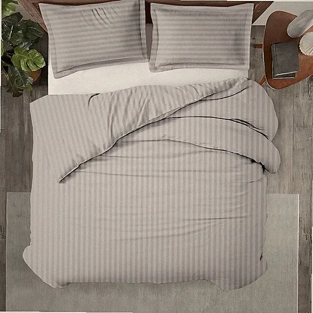 3 Pc Twin Size Duvet Cover Set- 100% Egyptian Cotton 600 TC Ultra Soft Premiu...