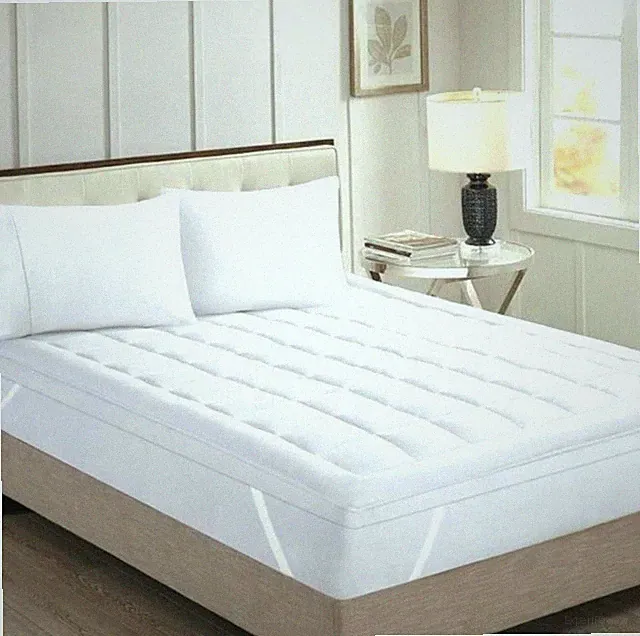 300 GSM EGYPTIAN COTTON MATTRESS PAD - 8 INCH DEEP POCKET WHITE SOLID ALL SIZES