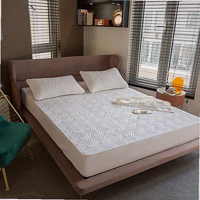 3PCS Mattress Protector Skin-friendly Brush Cotton Breathable Mattress Bed Cover