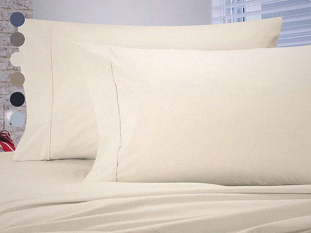 4-Piece: Luxury Home 1000 Thread Count Egyptian Cotton Sheet Sets