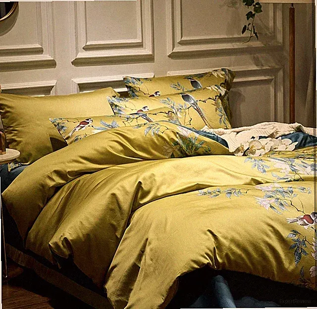 Bird Paradise Green Duvet 100% Egyptian Cotton Set King