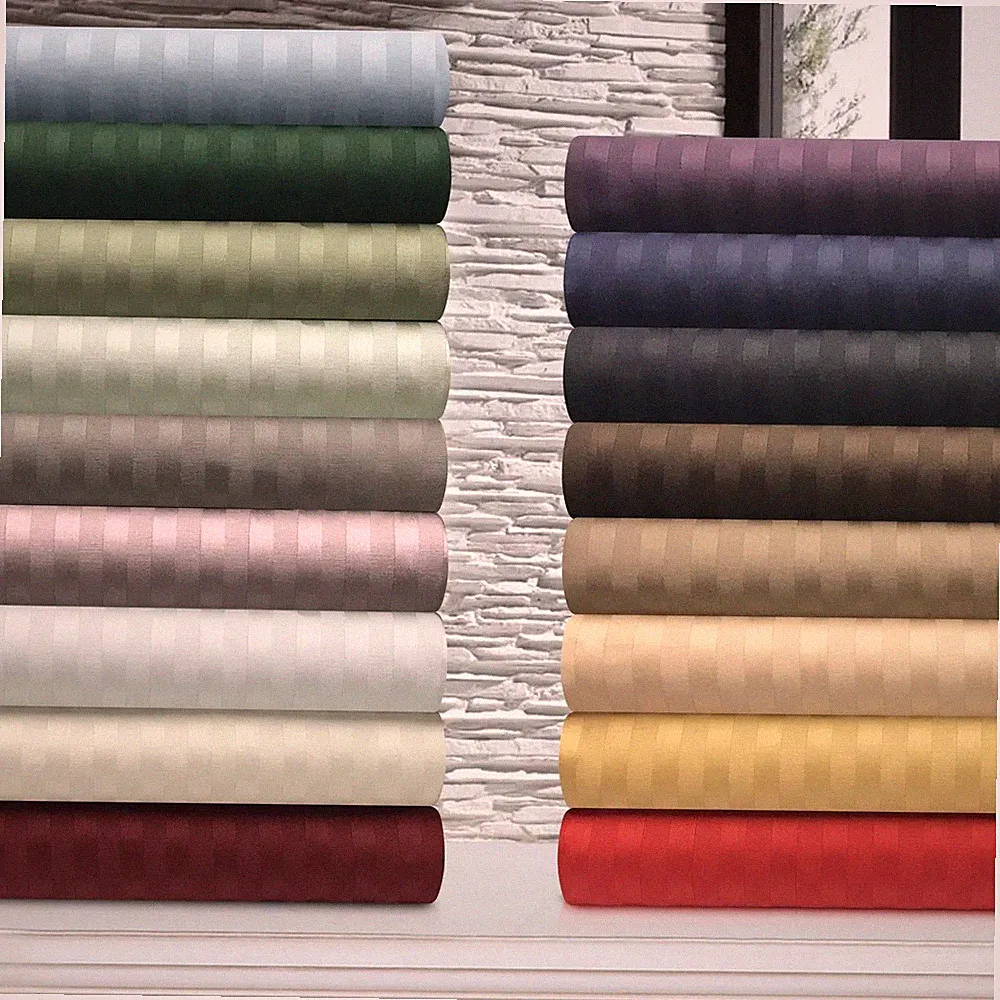 Twin Size Bedding Things Egyptian Cotton 1000 - 1200 Thread Count Stripe Colors