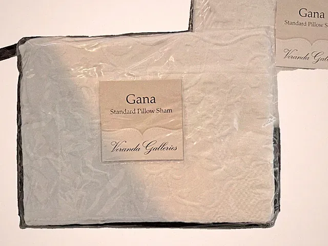 Gana 100% Egyptian Cotton Pillow Sham Standard (Pair)