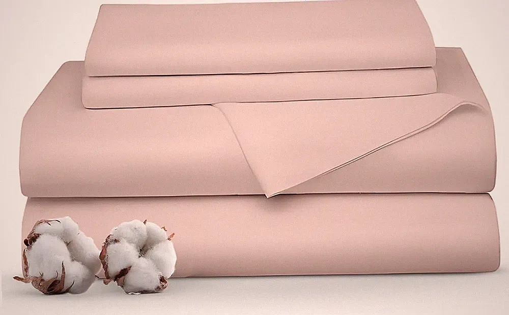 Luxury 1000 Thread Count King Size Egyptian Cotton Sheets Set - Blush
