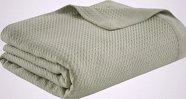 Madison Park 100% Egyptian Cotton Lightweight Summer Blanket, Waffle, King