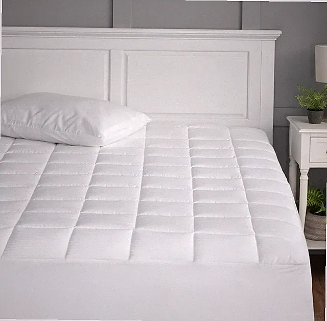 Martha Stewart Mattress Pad White, Cal King, 100% Egyptian Cotton