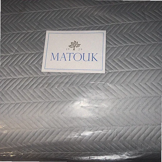 Matouk Netto King Quilt Nocturne 600 tc Egyptian Cotton Sateen Pool New