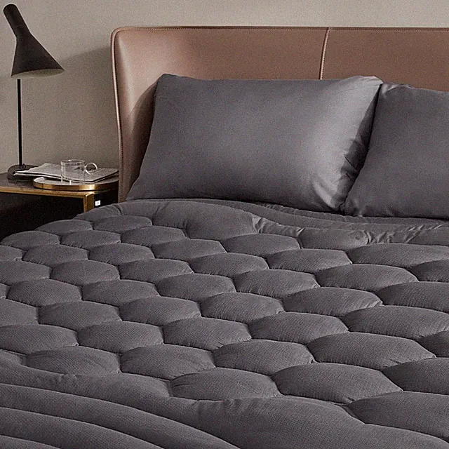 Quilted Mattress Pad Pillow Top Matress Topper Soft Bed Cover Fitted Deep Pocket