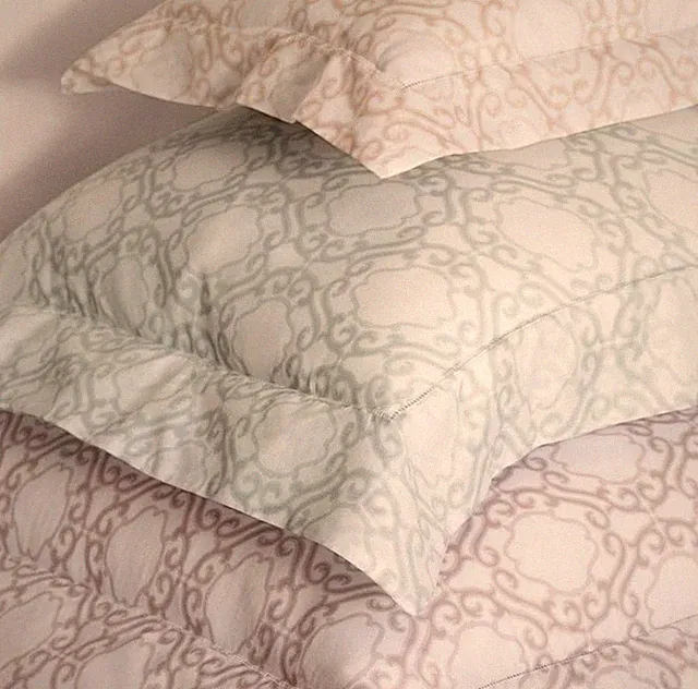 Sferra ELDA Standard Sham Wisteria Egypt Summer Cotton Voile Print Italy New