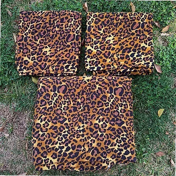 SGI 100% Egyptian Cotton Leopard 3-Piece Sheet Set King Size GUC India