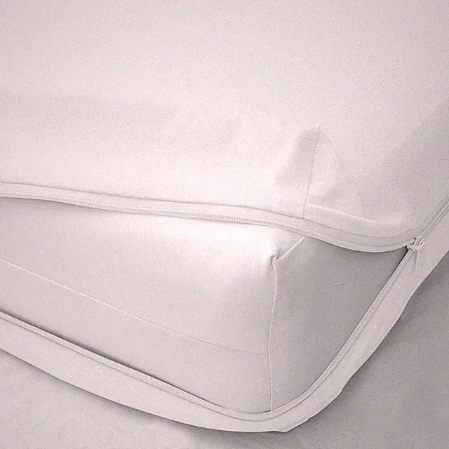 Zipper Fitted 100% Egyptian Cotton Bottom Solid Fit 8 Inches Deep Pockets Mat...